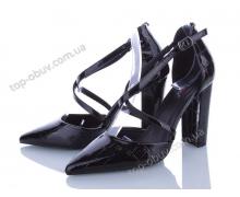 туфли женские Zoom, модель YES8288 black лето