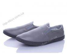 слипоны мужские Viktoria, модель V01-101M grey демисезон