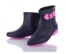 сапоги женские Class-shoes, модель AG01 navy-pink демисезон