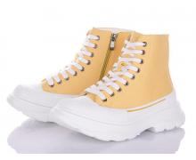 ботинки женские VIOLETA, модель 166-31 yellow-white демисезон