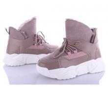 ботинки женские Ailaifa, модель B56 pink зима
