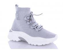 кроссовки женские QQ Shoes, модель BK25 grey-old-1 демисезон