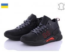 ботинки мужские Roks, модель 265 черный-красный зима