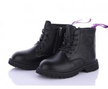 ботинки детские VIOLETA, модель Y90-0279B black-purple демисезон