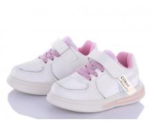кроссовки детские Clibee-Doremi, модель E82 white-pink демисезон
