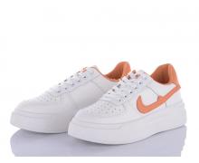 кроссовки женские VIOLETA, модель 172-40 white-orange демисезон