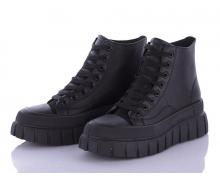 ботинки женские QQ Shoes, модель BK83 black демисезон