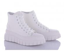 ботинки женские QQ Shoes, модель BK83 white демисезон