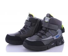 ботинки детские DvaShoes, модель P642 black-green демисезон