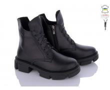 ботинки женские INGA, модель 02-11 чорний демисезон