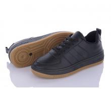 кроссовки подросток Ok Shoes, модель 102 black-brown демисезон