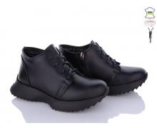 ботинки женские INGA, модель 02-29 чорний демисезон