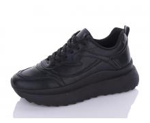 кроссовки женские QQ Shoes, модель JP20 all black демисезон