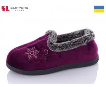 тапочки женские Slipers, модель 2202 purple зима