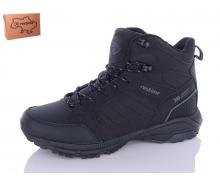 ботинки мужские restime, модель PMZ23606 black зима