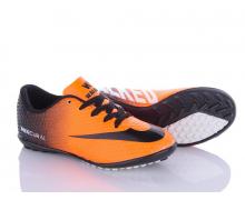 спорт детский VS, модель Mercurial 01 orange-black (28 - 32) демисезон