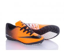 спорт детский VS, модель Mercurial ( orange - black ) ( 31 - 35 ) демисезон