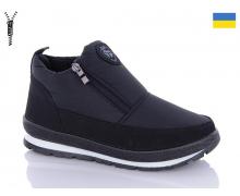 Ботинки женские QQ Shoes, модель Едіта 5 чорний зима