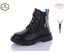 ботинки детские ObuvOk, модель 2102B black/blue зима