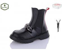 ботинки детские ObuvOk, модель 2103B black/red зима