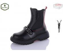 ботинки детские ObuvOk, модель 2107B black/red зима