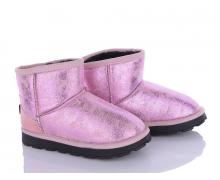 Угги детские Style-baby-Clibee, модель A4 pink зима