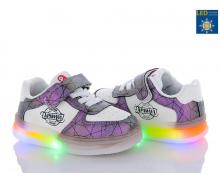 Кроссовки детские Clibee, модель NC61-1 purple LED демисезон