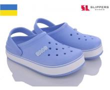 кроксы женские Slipers, модель 419 волошка лето