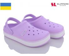 кроксы женские Slipers, модель 419 лаванда лето