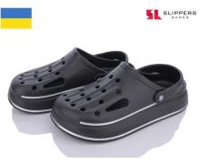 кроксы мужские Slipers, модель 252 чорний лето