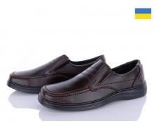 Туфли мужские Lvovbaza, модель Roksol Т1 коричневий демисезон