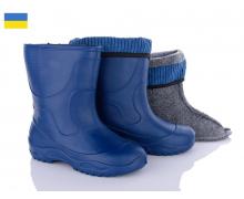 Сапоги детские Vladimir, модель TC чоботи з чулком т.синій демисезон