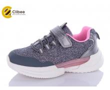 кроссовки детские Clibee-Apawwa, модель EC252 grey-pink демисезон