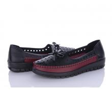 Туфли женские Baolikang, модель 5087 black-red лето