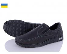 Туфли мужские Kindzer, модель Kluchkovskyy A18 чорний демисезон