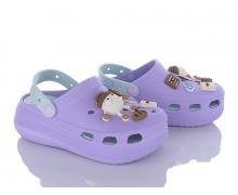 кроксы женские Shev Shoes, модель 1913B purple лето