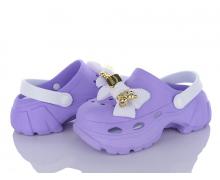 кроксы женские Soylu, модель W325 фіолетовий лето