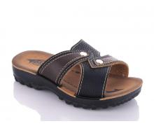 Шлепки детские Malibu, модель 709 black-brown (24-30) лето