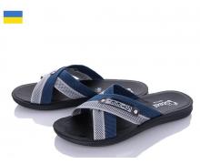 Шлепки мужские Malibu, модель TRK 007 grey-blue new лето