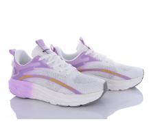 кроссовки женские VIOLETA, модель 20-1028 white-purple лето