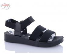 Босоножки женские QQ Shoes, модель H5350-2 black батал лето